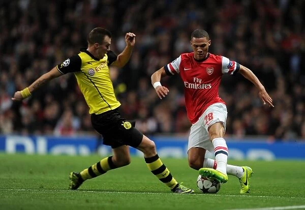 Arsenal vs. Borussia Dortmund: Kieran Gibbs vs. Kevin Grosskreutz Clash in the 2013-14 UEFA Champions League