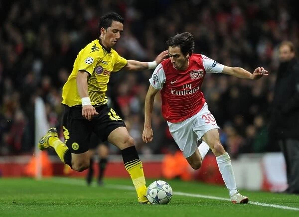 Arsenal vs Borussia Dortmund: Yossi Benayoun vs Lucas Barrios Clash in the 2011-12 UEFA Champions League