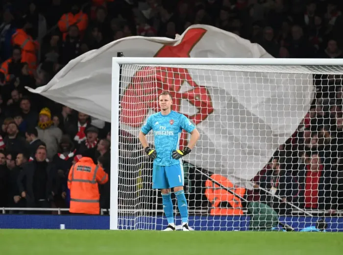 Framed Print : Arsenal vs Brighton: Bernd Leno in Action at Emirates Stadium (Premier League 2019-20) Framed Print : Arsenal vs Brighton: Bernd Leno in Action at Emirates Stadium (Premier League 2019-20)