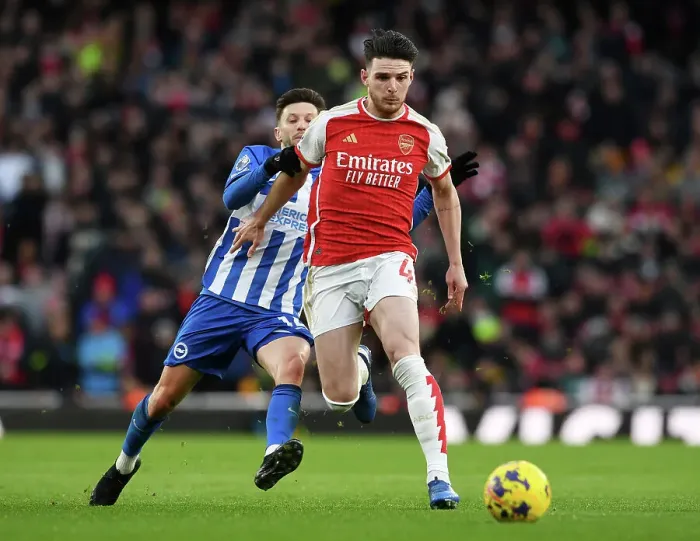 Framed Print : Arsenal vs Brighton: Rice vs Lallana - Premier League Clash at Emirates Stadium (December 2023) Framed Print : Arsenal vs Brighton: Rice vs Lallana - Premier League Clash at Emirates Stadium (December 2023)