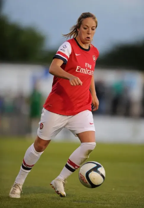 Framed Print : Arsenal vs. Bristol Academy: FA WSL Showdown - Gemma Davison in Action