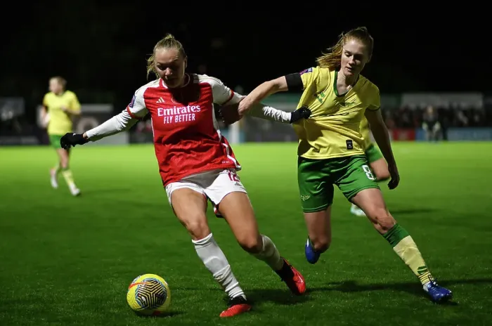 Framed Print : Arsenal vs. Bristol City: A Fight for Control in the FA Women's League Cup Framed Print : Arsenal vs. Bristol City: A Fight for Control in the FA Women's League Cup