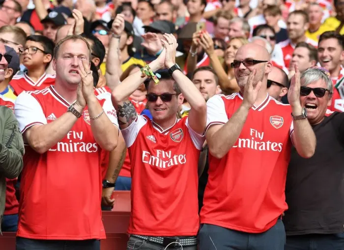 Framed Print : Arsenal vs Burnley: Passionate Fans at Emirates Stadium, Premier League 2019-2020 Framed Print : Arsenal vs Burnley: Passionate Fans at Emirates Stadium, Premier League 2019-2020