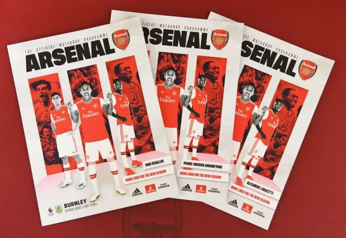 Framed Print : Arsenal vs Burnley: Personalized Programmes at Emirates Stadium (2019-20) Framed Print : Arsenal vs Burnley: Personalized Programmes at Emirates Stadium (2019-20)