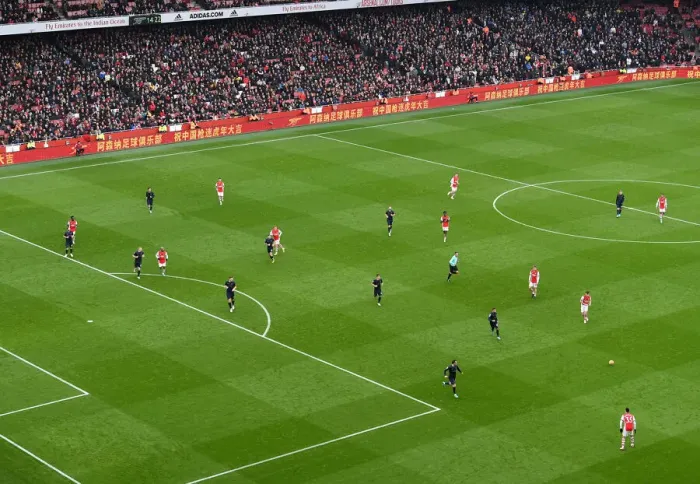 Framed Print : Arsenal vs Burnley: Premier League Clash Amidst Chinese New Year Celebrations at Emirates Stadium