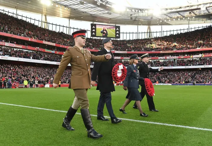 Framed Print : Arsenal vs Burnley: Premier League Pays Tribute to Armistice Day with Military Ceremony (2023-24) Framed Print : Arsenal vs Burnley: Premier League Pays Tribute to Armistice Day with Military Ceremony (2023-24)