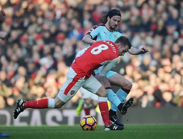Arsenal vs Burnley: Ramsey vs Boyd - Intense Battle in the Premier League