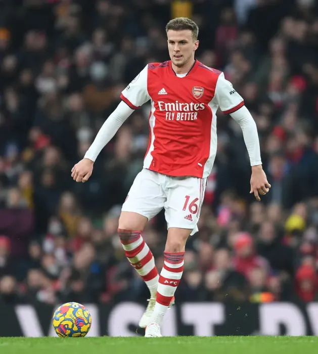Framed Print : Arsenal vs Burnley: Rob Holding in Action at the Emirates Stadium, Premier League 2021-22