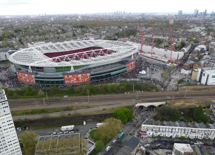 Framed Print : Arsenal vs. Chelsea: Aerial Battle at Emirates Stadium, Barclays Premier League Framed Print : Arsenal vs. Chelsea: Aerial Battle at Emirates Stadium, Barclays Premier League