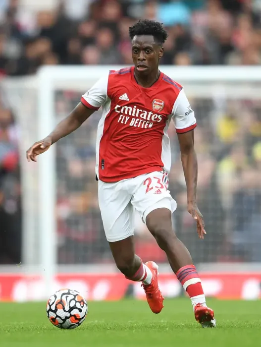 Framed Print : Arsenal vs Chelsea: Albert Sambi Lokonga in Action - Premier League 2021-22