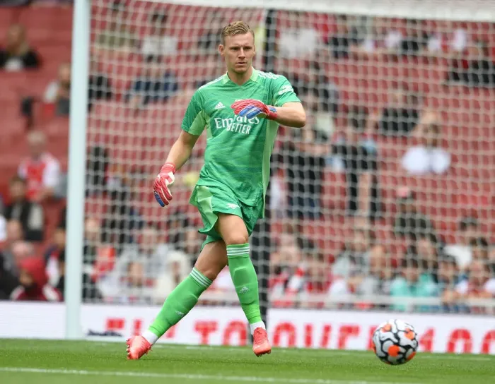 Framed Print : Arsenal vs Chelsea: Bernd Leno Focused in Pre-Season Clash at Emirates Stadium