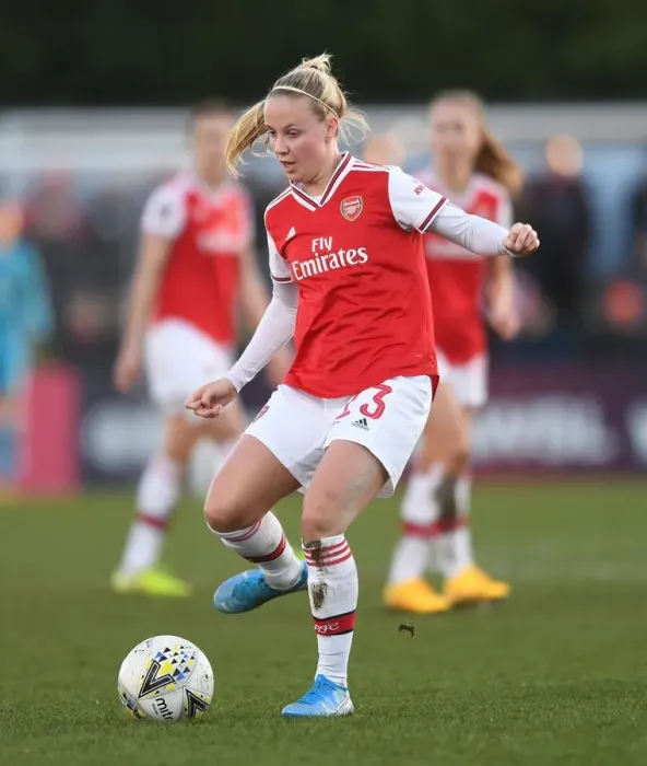 Framed Print : Arsenal vs Chelsea: Beth Mead in Action at the FA Womens Super League Match