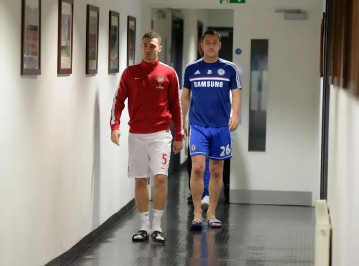 Framed Print : Arsenal vs. Chelsea: Captains Showdown, Premier League, London 2013