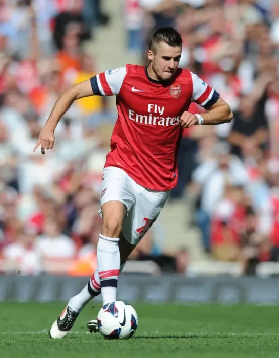 Framed Print : Arsenal vs Chelsea: Carl Jenkinson in Action (2012-13)