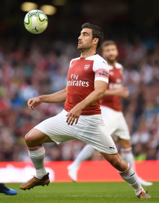 Framed Print : Arsenal vs. Chelsea Clash: Sokratis Faces Off in 2018 International Champions Cup, Dublin Framed Print : Arsenal vs. Chelsea Clash: Sokratis Faces Off in 2018 International Champions Cup, Dublin