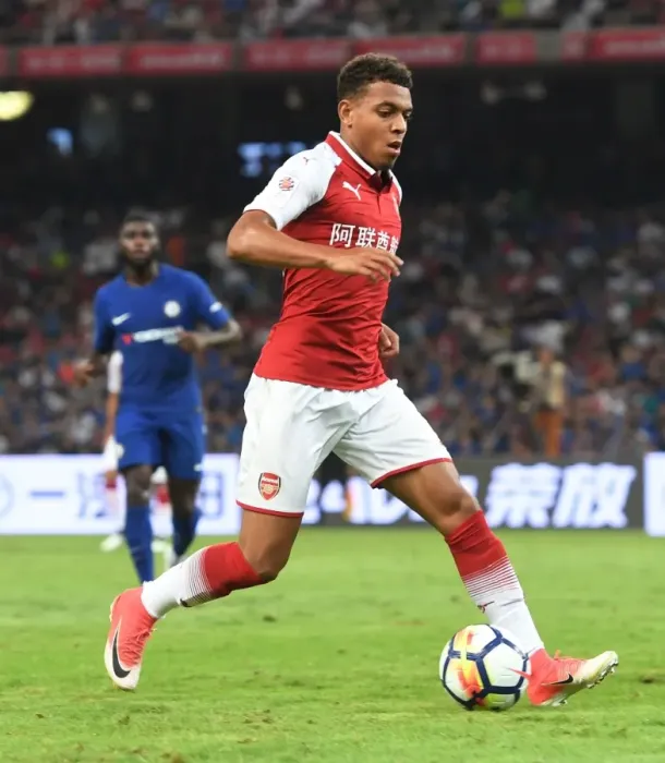 Framed Print : Arsenal vs Chelsea: Donyell Malen Shines in Pre-Season Friendly, Beijing 2017