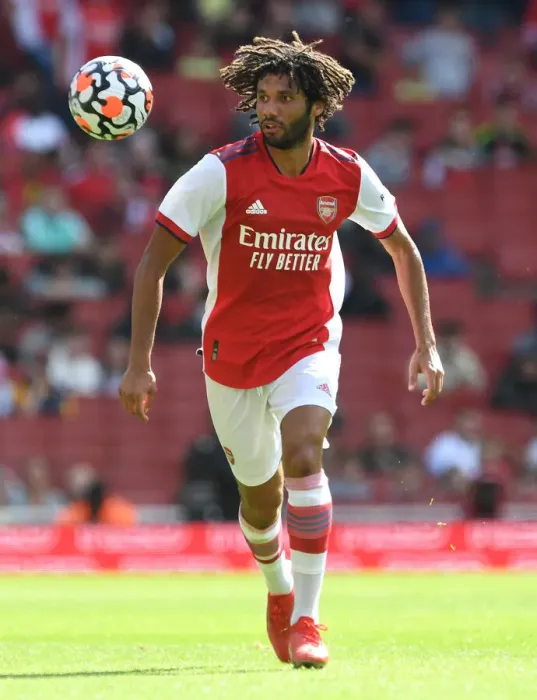 Framed Print : Arsenal vs. Chelsea: Elneny's Focus at the Emirates - Pre-Season Clash 2021-22 Framed Print : Arsenal vs. Chelsea: Elneny's Focus at the Emirates - Pre-Season Clash 2021-22