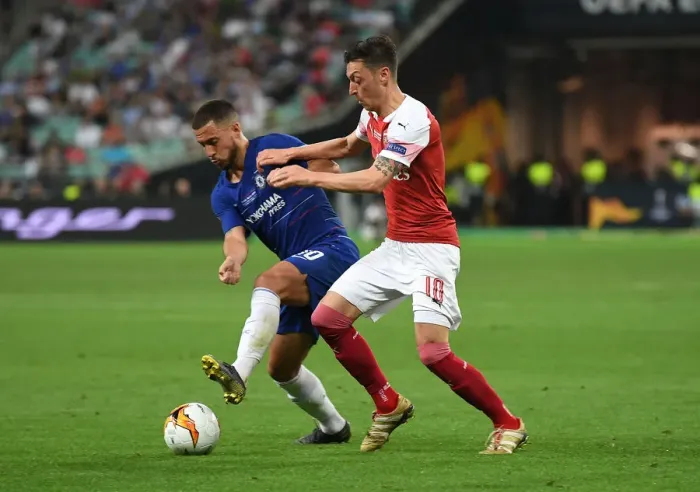 Framed Print : Arsenal vs. Chelsea - Europa League Final Showdown: Ozil vs. Hazard in Baku Framed Print : Arsenal vs. Chelsea - Europa League Final Showdown: Ozil vs. Hazard in Baku