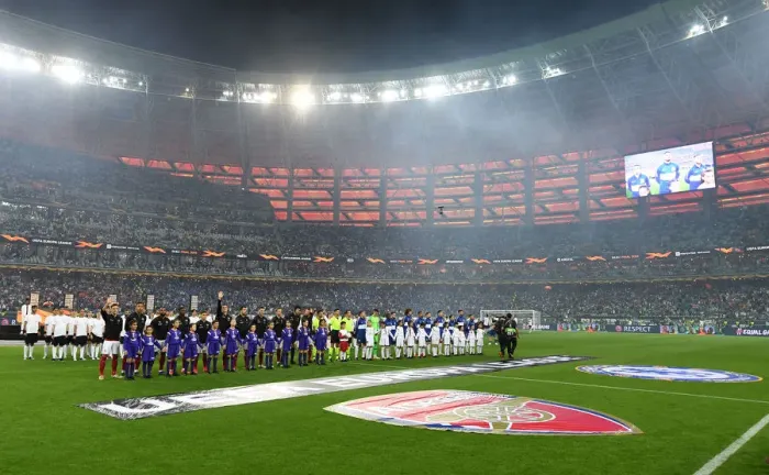 Framed Print : Arsenal vs. Chelsea: The Europa League Showdown in Baku, 2019 Framed Print : Arsenal vs. Chelsea: The Europa League Showdown in Baku, 2019