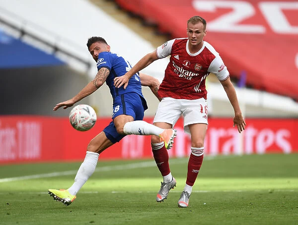 Arsenal vs. Chelsea FA Cup Final at Empty Wembley Stadium (2020): Rob Holding vs. Olivier Giroud in a Ghosted Showdown