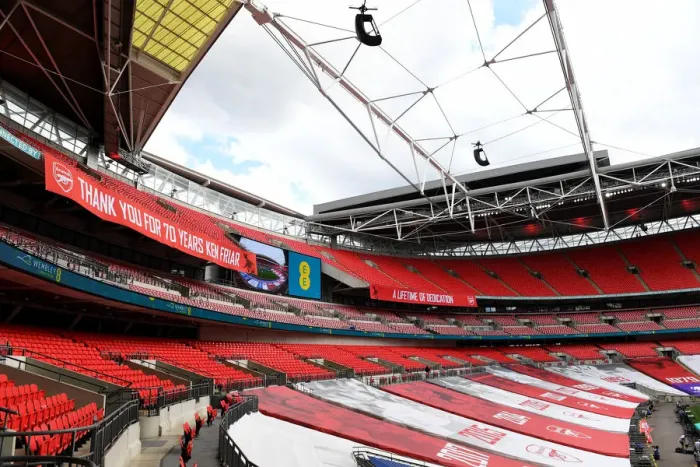 Framed Print : Arsenal vs. Chelsea FA Cup Final at Empty Wembley Stadium (2020) Framed Print : Arsenal vs. Chelsea FA Cup Final at Empty Wembley Stadium (2020)