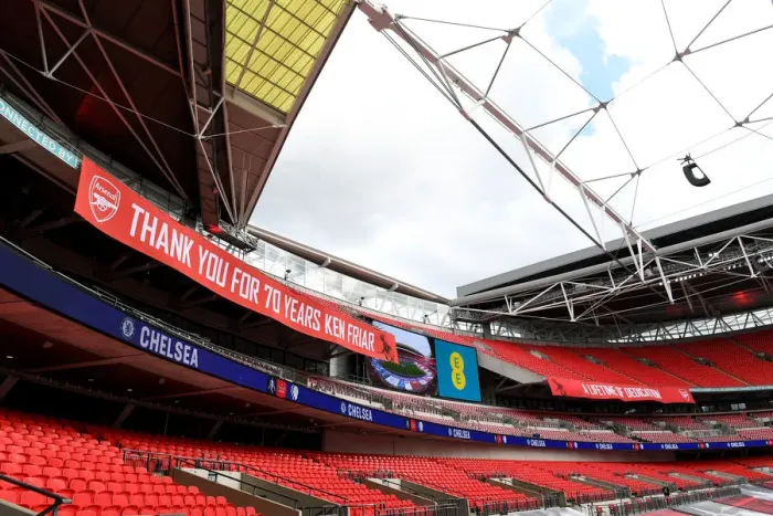 Framed Print : Arsenal vs. Chelsea FA Cup Final at Empty Wembley Stadium (2020)