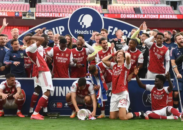 Framed Print : Arsenal vs. Chelsea FA Cup Final at Empty Wembley Stadium (2020): A Historic Match Amidst the Coronavirus Pandemic
