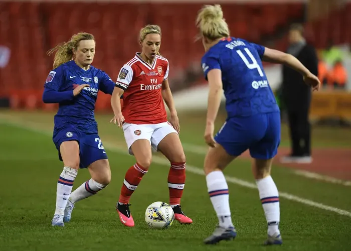 Framed Print : Arsenal vs. Chelsea: FA Womens Continental League Cup Final Showdown Framed Print : Arsenal vs. Chelsea: FA Womens Continental League Cup Final Showdown