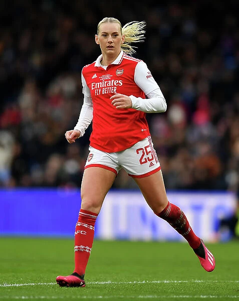 Arsenal vs Chelsea - FA Women's Continental Tyres League Cup Final: Stina Blackstenius in Action