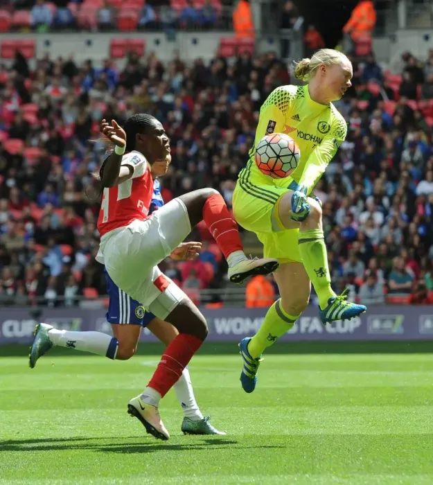 Framed Print : Arsenal vs Chelsea: FA Women's Cup Final - A Battle of Stars: Oshoala vs Lindahl Framed Print : Arsenal vs Chelsea: FA Women's Cup Final - A Battle of Stars: Oshoala vs Lindahl