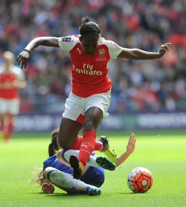 Framed Print : Arsenal vs. Chelsea: FA Women's Cup Final Showdown at Wembley Stadium Framed Print : Arsenal vs. Chelsea: FA Women's Cup Final Showdown at Wembley Stadium