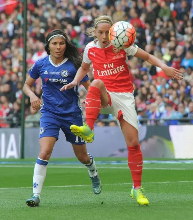 Framed Print : Arsenal vs. Chelsea: FA Women's Cup Final Showdown at Wembley Stadium Framed Print : Arsenal vs. Chelsea: FA Women's Cup Final Showdown at Wembley Stadium