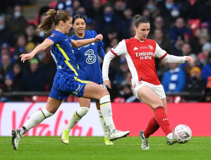 Framed Print : Arsenal vs. Chelsea: FA Women's Cup Final Showdown at Wembley Stadium