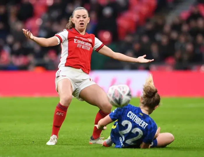 Framed Print : Arsenal vs. Chelsea: FA Women's Cup Final Showdown at Wembley Stadium Framed Print : Arsenal vs. Chelsea: FA Women's Cup Final Showdown at Wembley Stadium