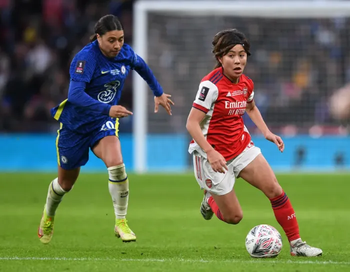 Framed Print : Arsenal vs. Chelsea: FA Women's Cup Final Showdown at Wembley Stadium