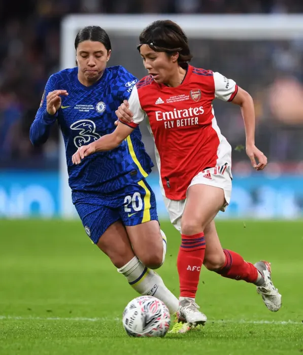 Framed Print : Arsenal vs. Chelsea: FA Women's Cup Final Showdown at Wembley Stadium
