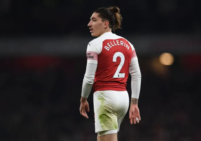 Framed Print : Arsenal vs Chelsea: Hector Bellerin in Action at the Emirates Stadium, Premier League 2018-19