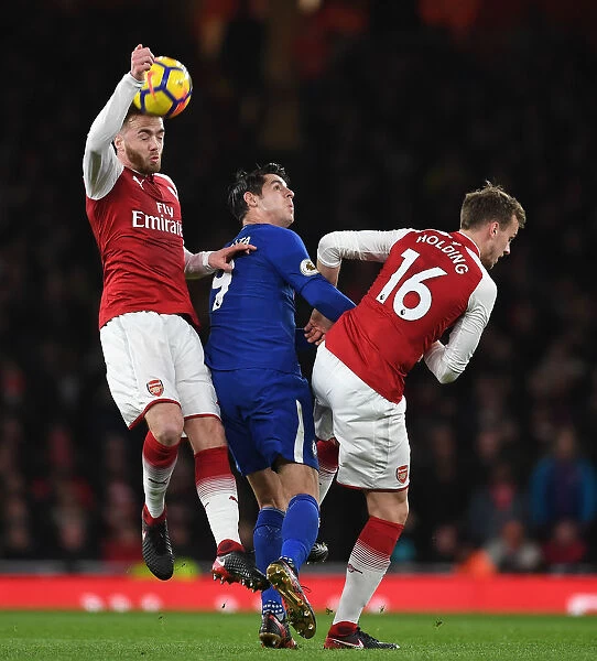 Arsenal vs Chelsea: Intense Battle Between Chambers, Holding and Morata