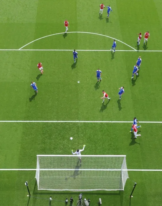 Framed Print : Arsenal vs. Chelsea: Intense Battle in the Penalty Area - Premier League 2011-12 Framed Print : Arsenal vs. Chelsea: Intense Battle in the Penalty Area - Premier League 2011-12