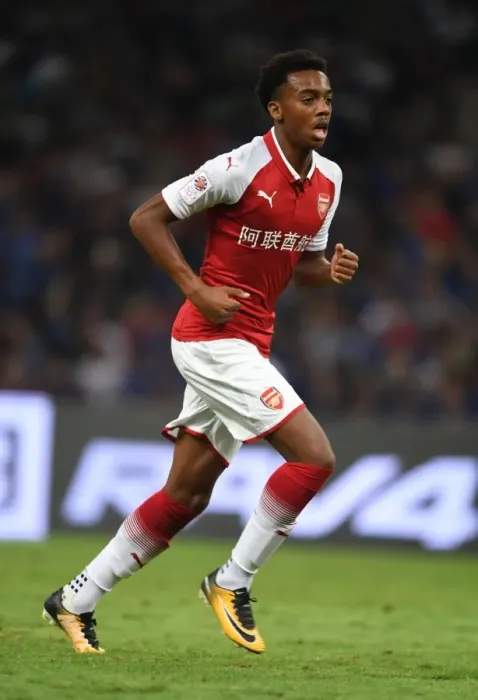 Framed Print : Arsenal vs Chelsea: Joe Willock in Action during Pre-Season Friendly in Beijing, 2017