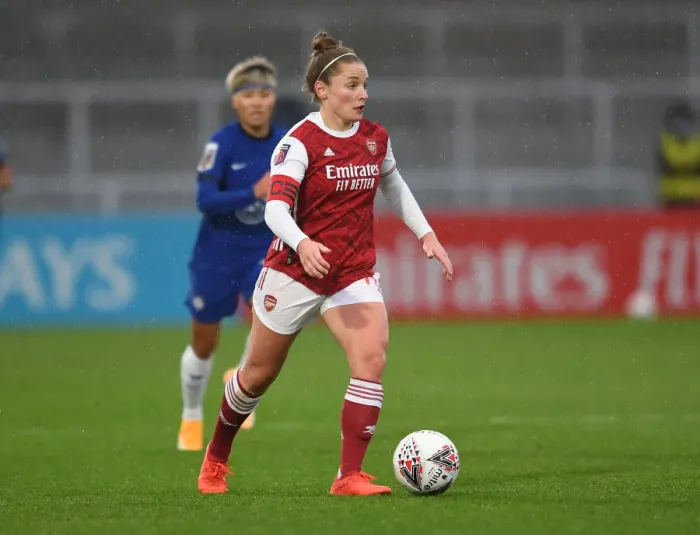 Framed Print : Arsenal vs. Chelsea: Kim Little's Thrilling Showdown in the FA WSL Clash Framed Print : Arsenal vs. Chelsea: Kim Little's Thrilling Showdown in the FA WSL Clash