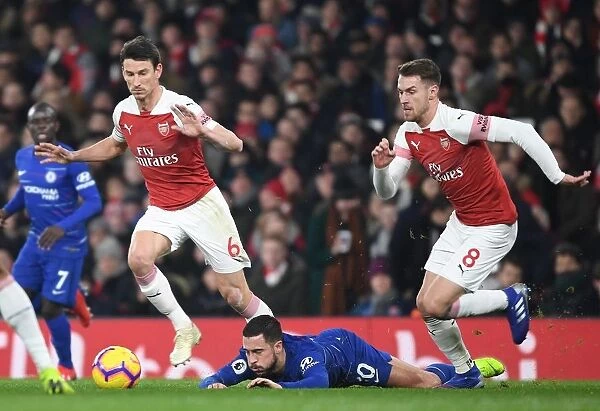 Arsenal vs. Chelsea: Koscielny and Ramsey Clash with Hazard in the Premier League