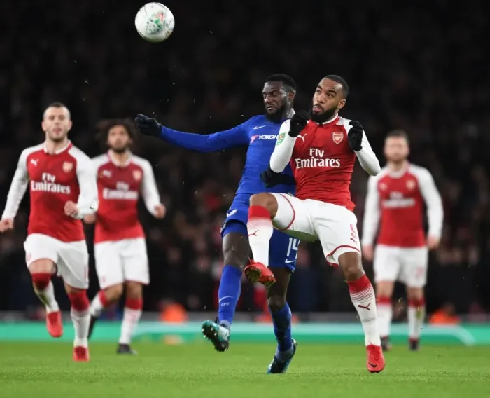 Framed Print : Arsenal vs. Chelsea: Lacazette vs. Rudiger in Carabao Cup Semi-Final Showdown Framed Print : Arsenal vs. Chelsea: Lacazette vs. Rudiger in Carabao Cup Semi-Final Showdown