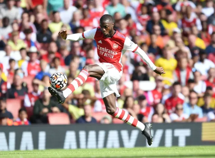 Framed Print : Arsenal vs Chelsea: Pepe's Determination in The Mind Series - Pre-Season Clash at Emirates Stadium Framed Print : Arsenal vs Chelsea: Pepe's Determination in The Mind Series - Pre-Season Clash at Emirates Stadium