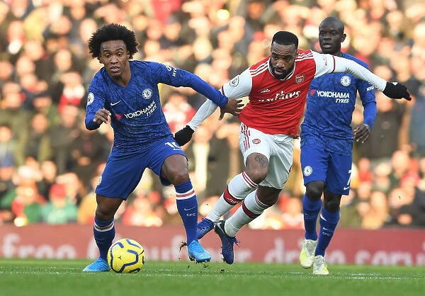 Arsenal vs. Chelsea Rivalry: Lacazette vs. Willian's Intense Battle in the Premier League Clash