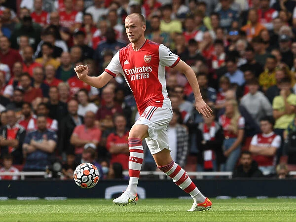 Arsenal vs. Chelsea: Rob Holding in Action at the Emirates Stadium, Premier League 2021-22