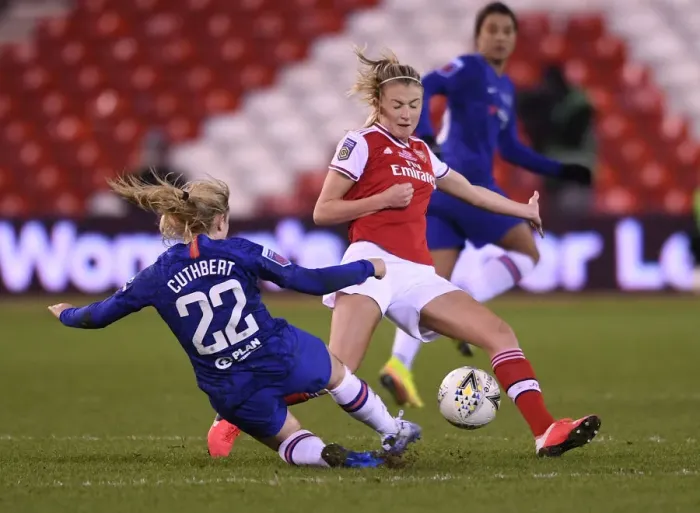 Framed Print : Arsenal vs. Chelsea Showdown: FA Womens Continental League Cup Final