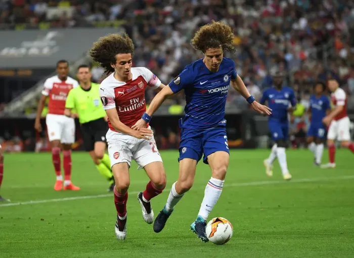 Framed Print : Arsenal vs. Chelsea Showdown: Guendouzi vs. Luiz in the Europa League Final Framed Print : Arsenal vs. Chelsea Showdown: Guendouzi vs. Luiz in the Europa League Final