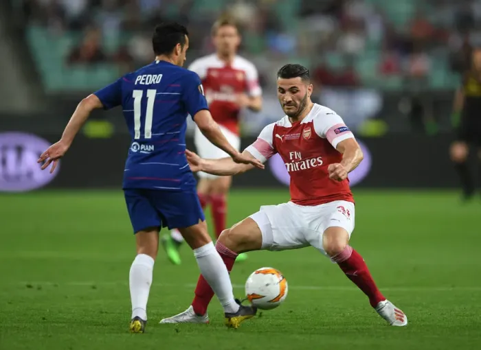 Framed Print : Arsenal vs. Chelsea Showdown: Kolasinac's Closing Moment at the Europa League Final in Baku Framed Print : Arsenal vs. Chelsea Showdown: Kolasinac's Closing Moment at the Europa League Final in Baku