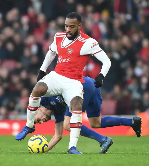 Framed Print : Arsenal vs. Chelsea Showdown: A Premier League Battle - Lacazette vs. Jorginho Framed Print : Arsenal vs. Chelsea Showdown: A Premier League Battle - Lacazette vs. Jorginho